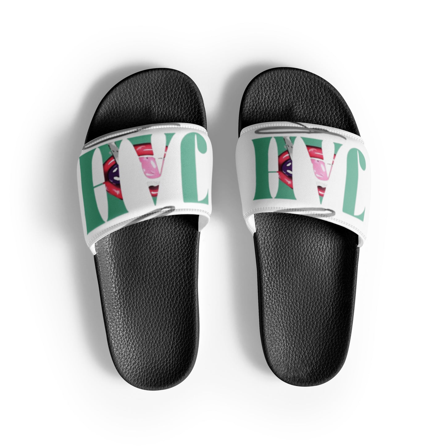 Green JAH Men Slides