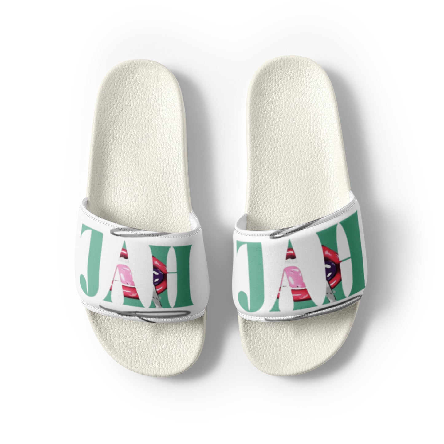 Green JAH Men Slides