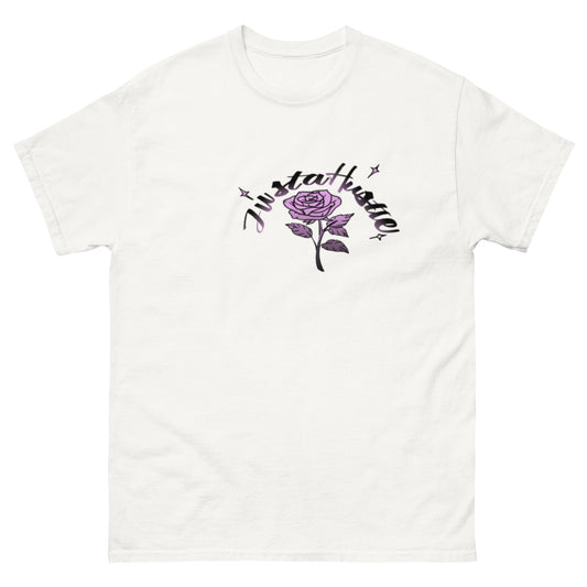 LightPurpleRose JustaHustle Tee