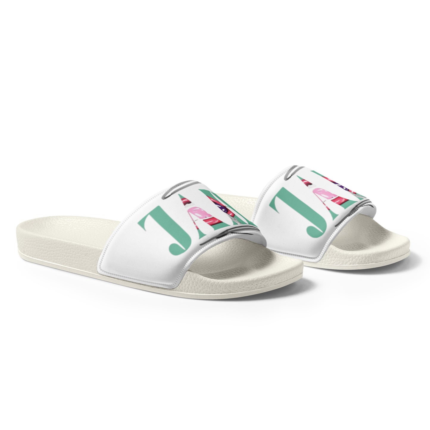 Green JAH Women Slides